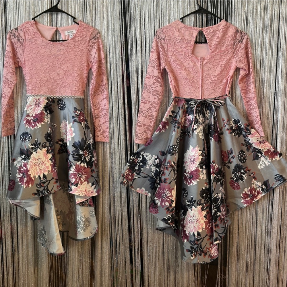 Beautiful long sleeve holiday or event girls dress